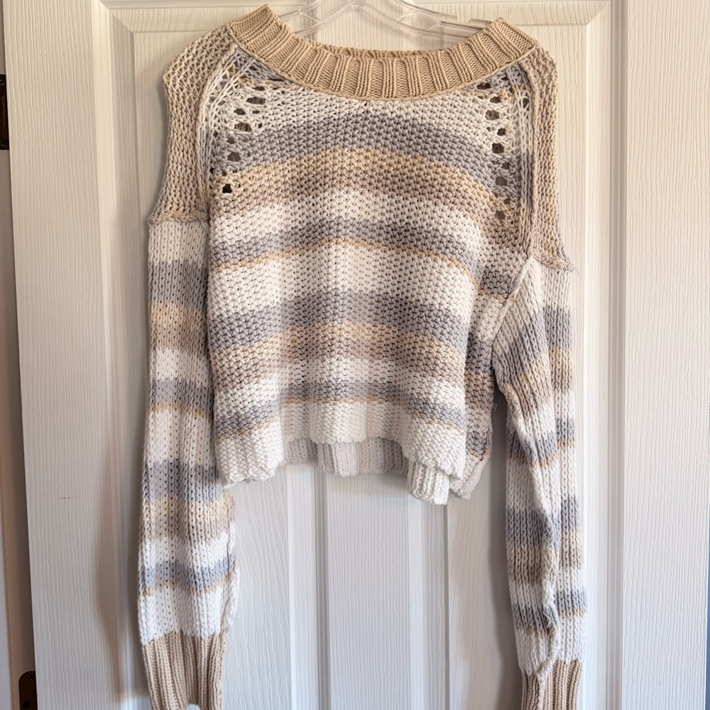 Free People Devon Striped Sweater - Picture 2 of 5